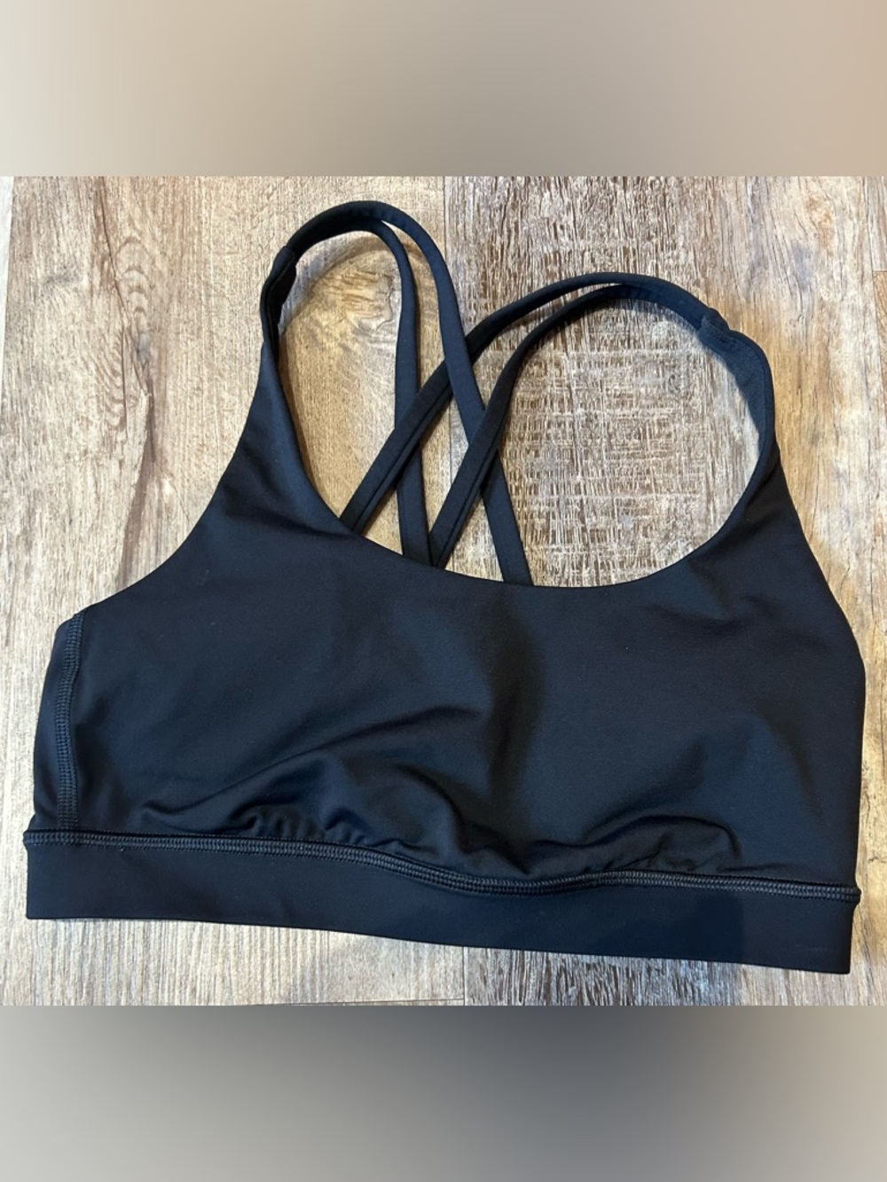 lululemon athletica Black Crisscross Strap Sports Bra